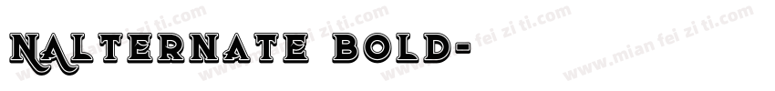 NAlternate Bold字体转换